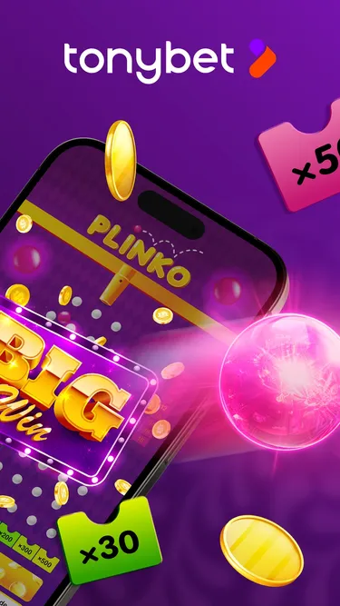 Tonybet. Plinko Screenshot